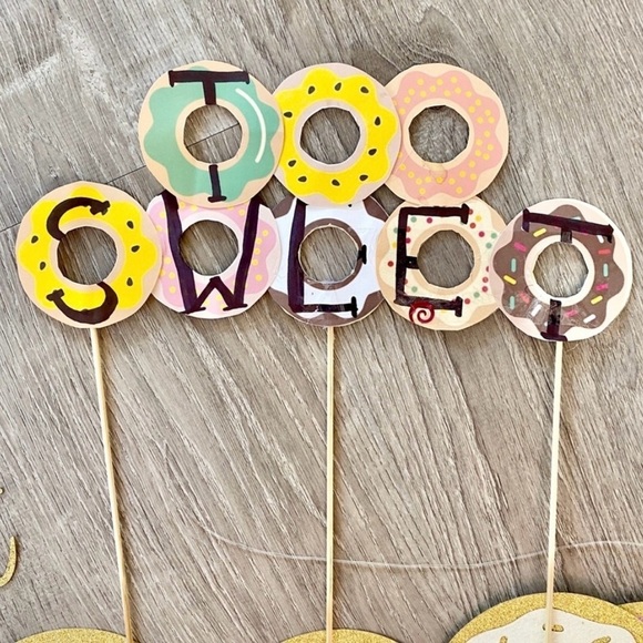 Two Sweet birthday party decorations Doughnuts - Picture 4 of 10